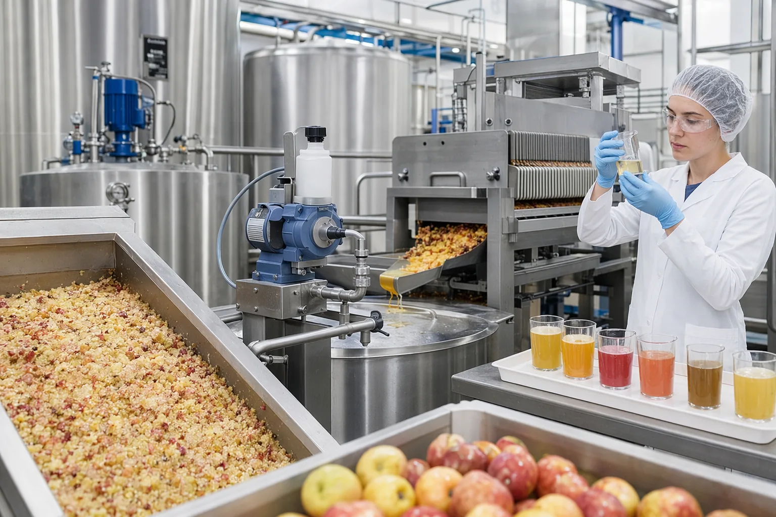 Enzym Pektinase in der Fruchtsaftproduktion: Dosierung, pH und Temperatur